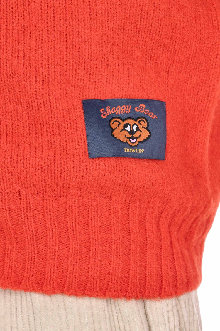 Howlin Shetland Shaggy Bear Boxy Fit Wool Cardigan