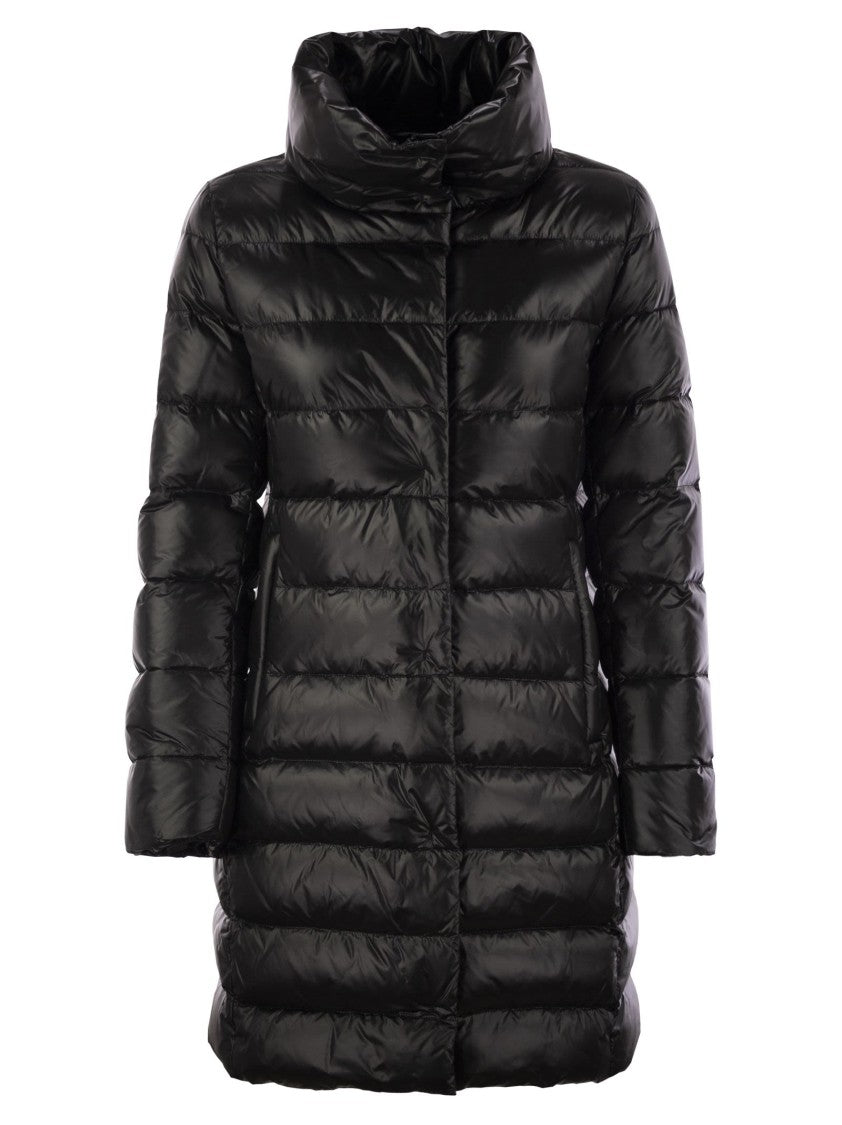 Fay Long Down Jacket With Hook