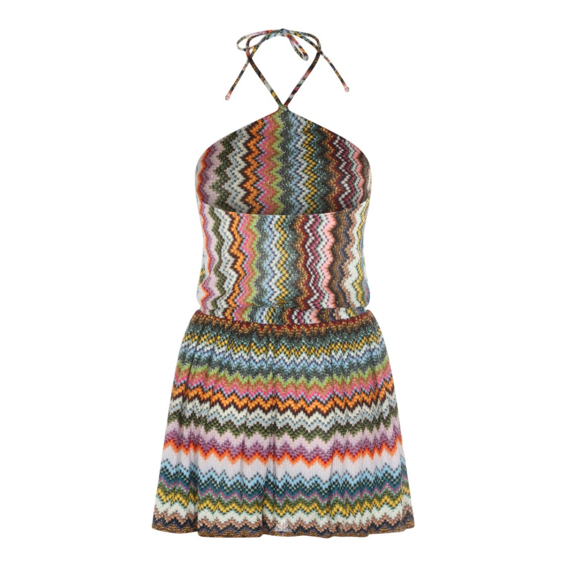 Missoni Zigzag Patterned Sleeveless Knit Dress