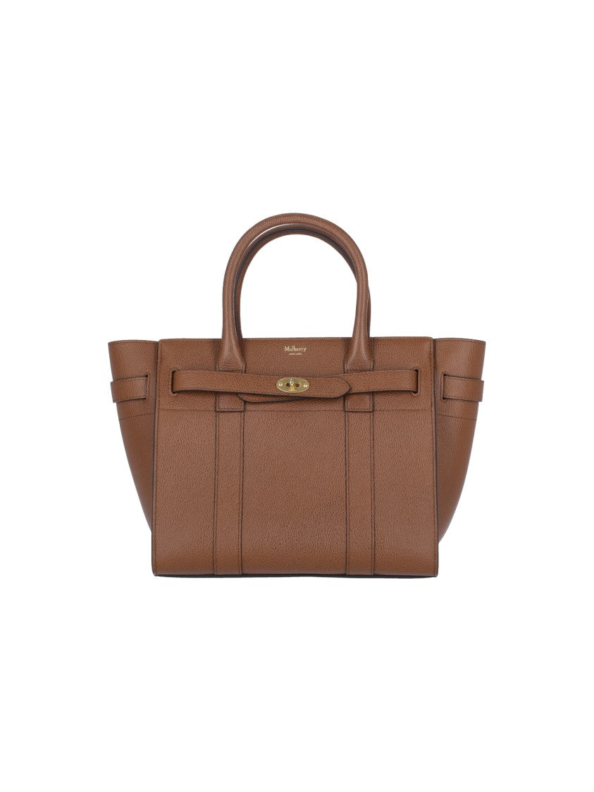 Mulberry Brown Bayswater Small Grain Leather Bag