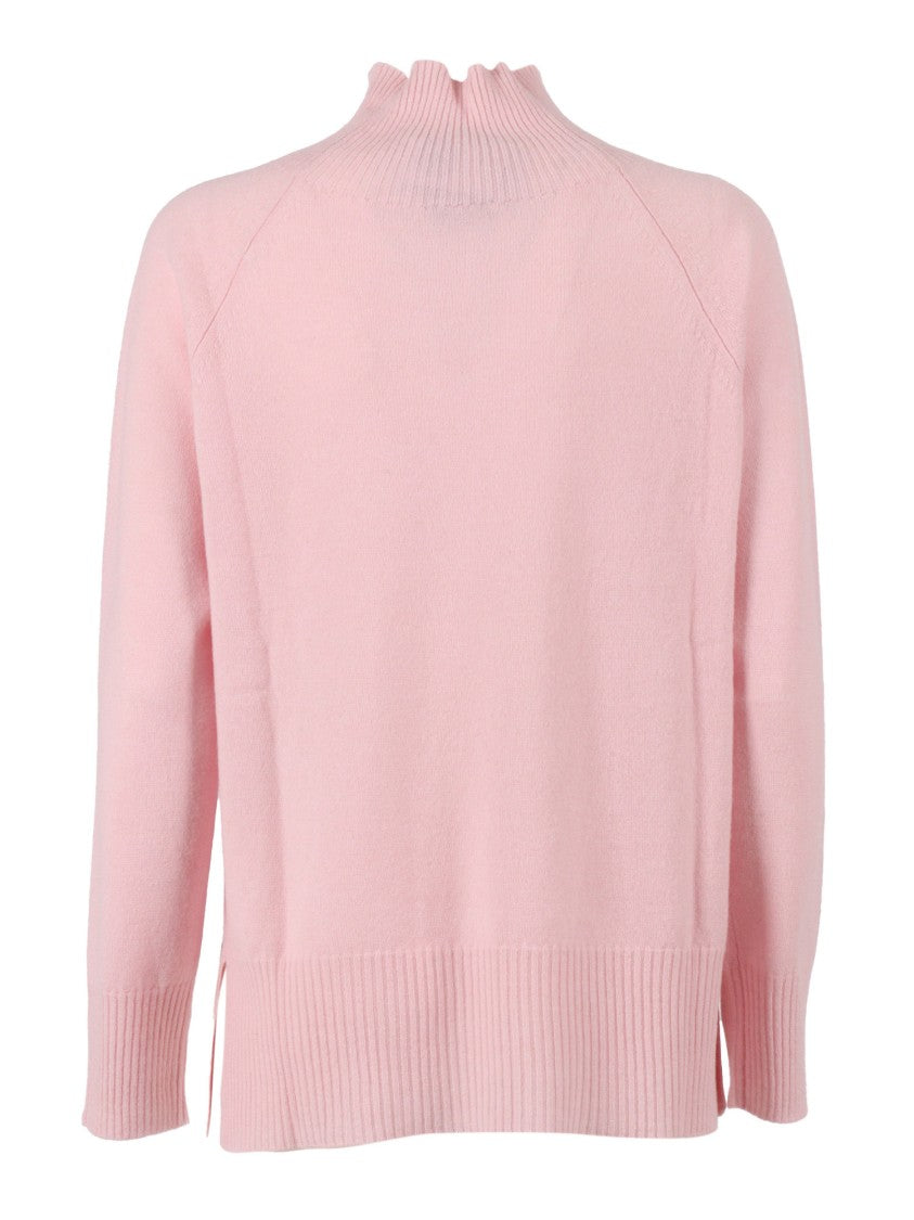 Kangra Cashmere High Collar Raglan Sleeve Sweater