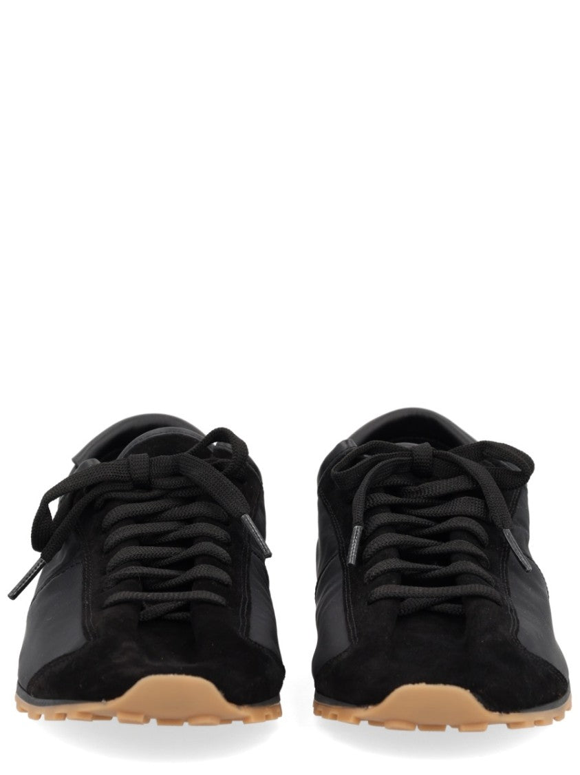 Jacquemus Smooth Suede-Textured Sneakers With Contrasting Rubber Sole