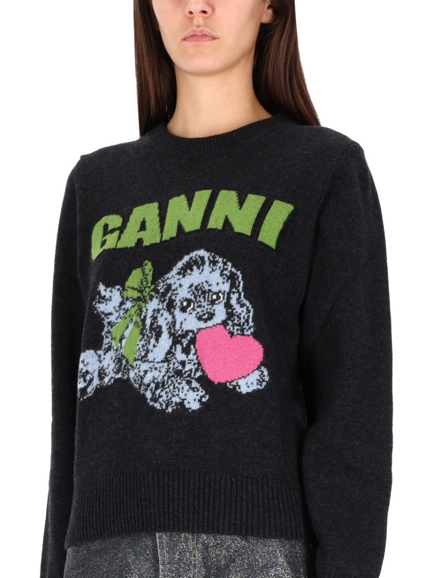 Ganni Puppy Shirt