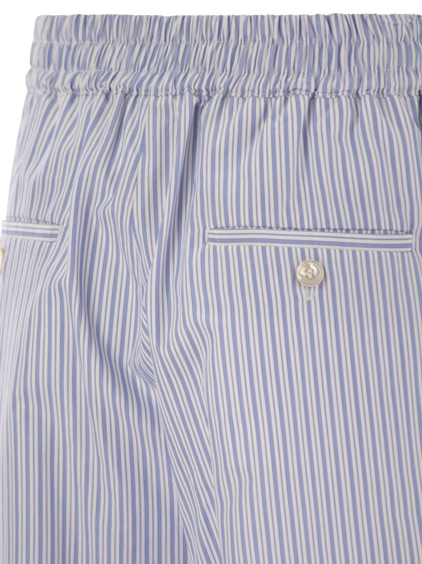 Max Mara Fleur - Cotton Satin Trousers