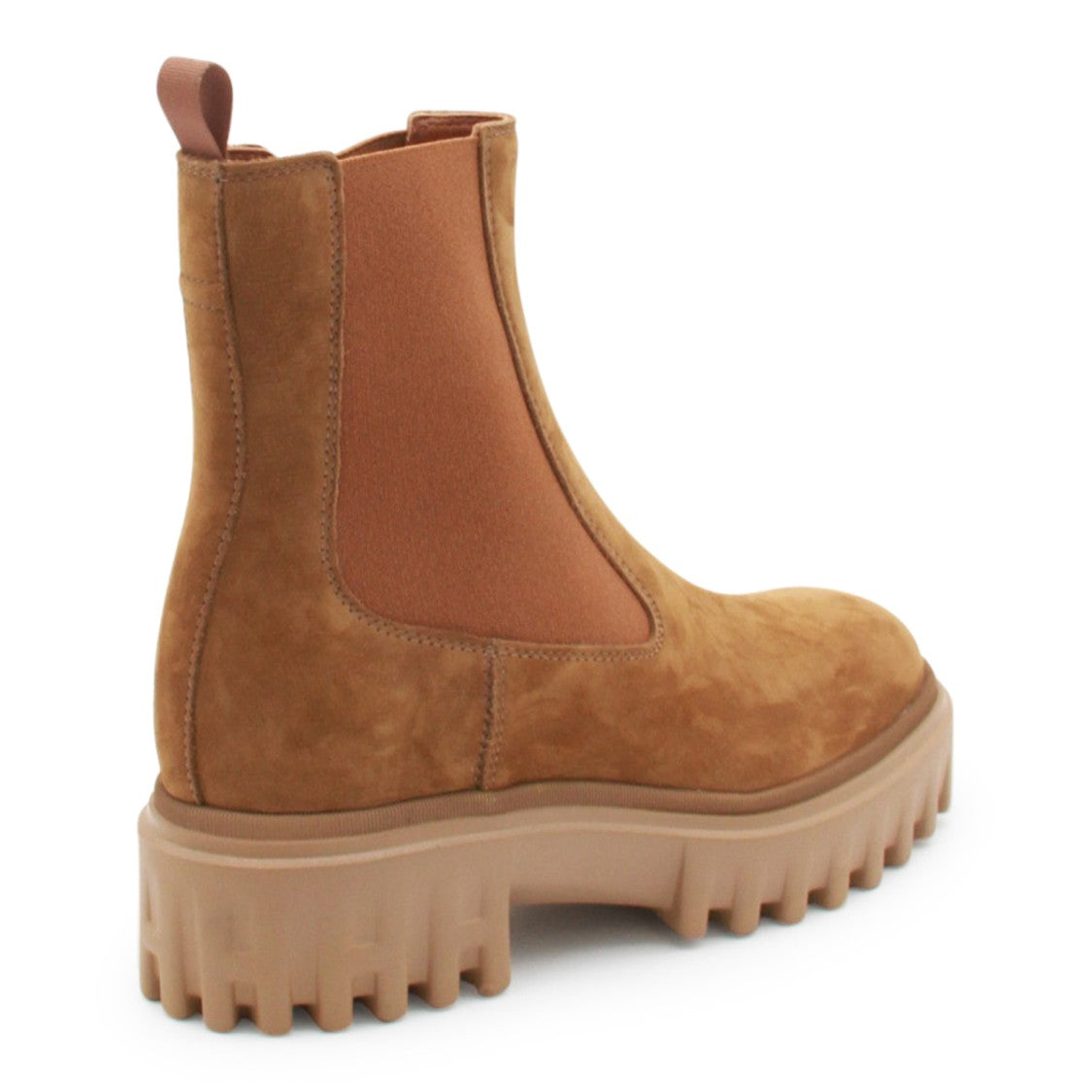Hogan Brown Leather Chelsea Boots
