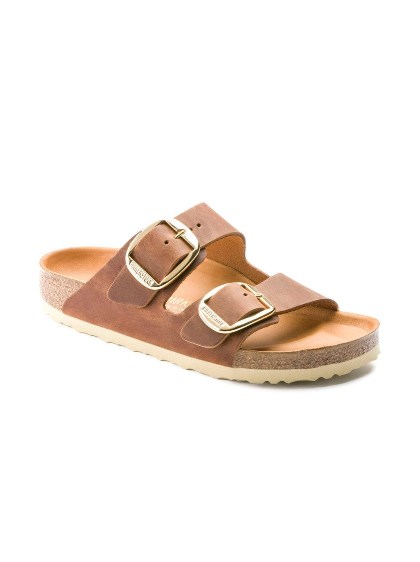 Birkenstock Elevated Nubuck Sandals With Large Buckle Detail