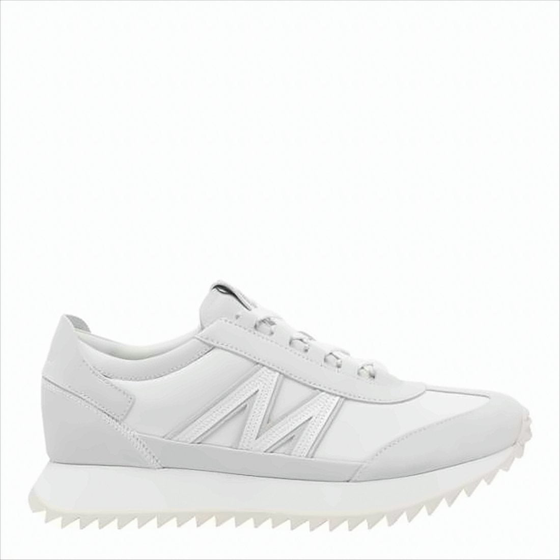Moncler White Sneakers With Zigzag Sole