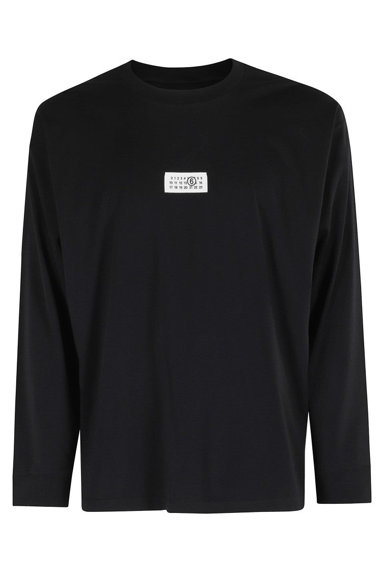 Mm6 By Maison Margiela Black Long Sleeve T-Shirt