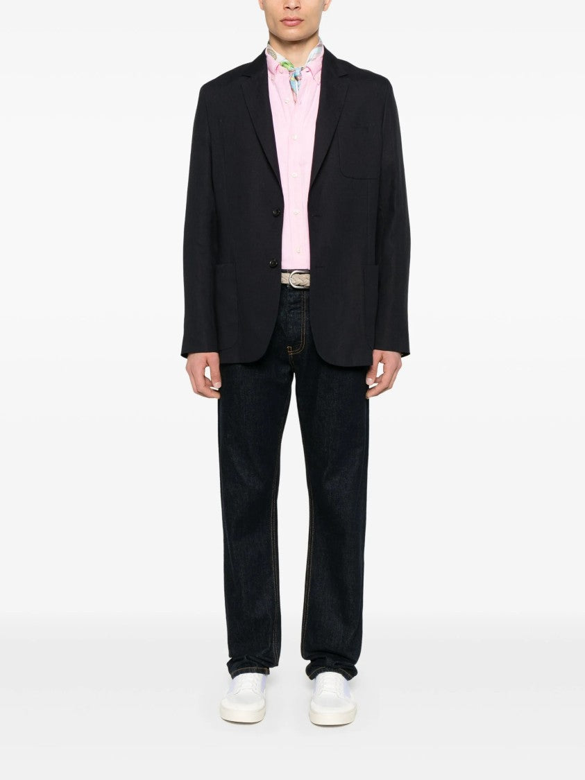 Polo Ralph Lauren Pink Sport Shirt Long-Sleeve Linen Shirt