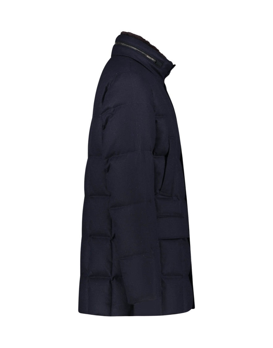 Agf Blue Quilted Jacket