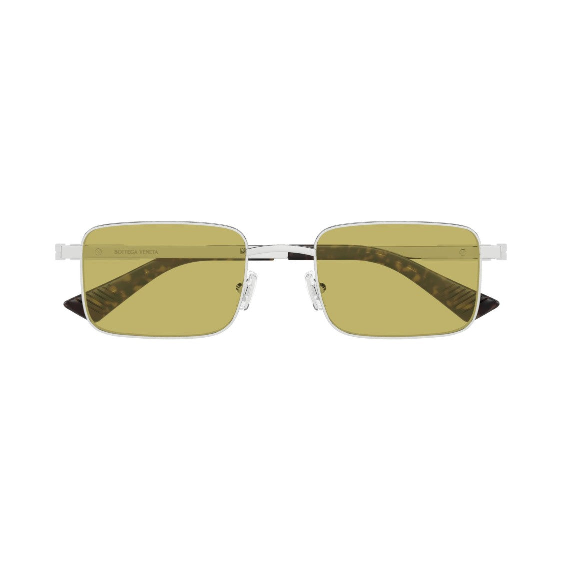 Bottega Veneta Bv1469s Rectangular Metal Sunglasses