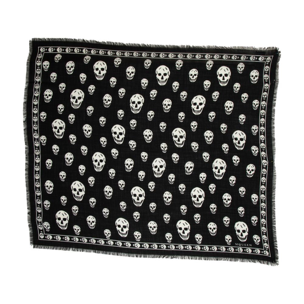 Alexander Mcqueen Skull Scarf - Silk - Black