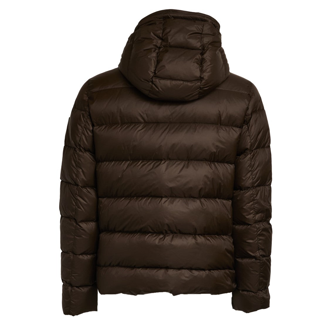 Fay Short Down Jacket With Enveloping Hood And Double Front Design