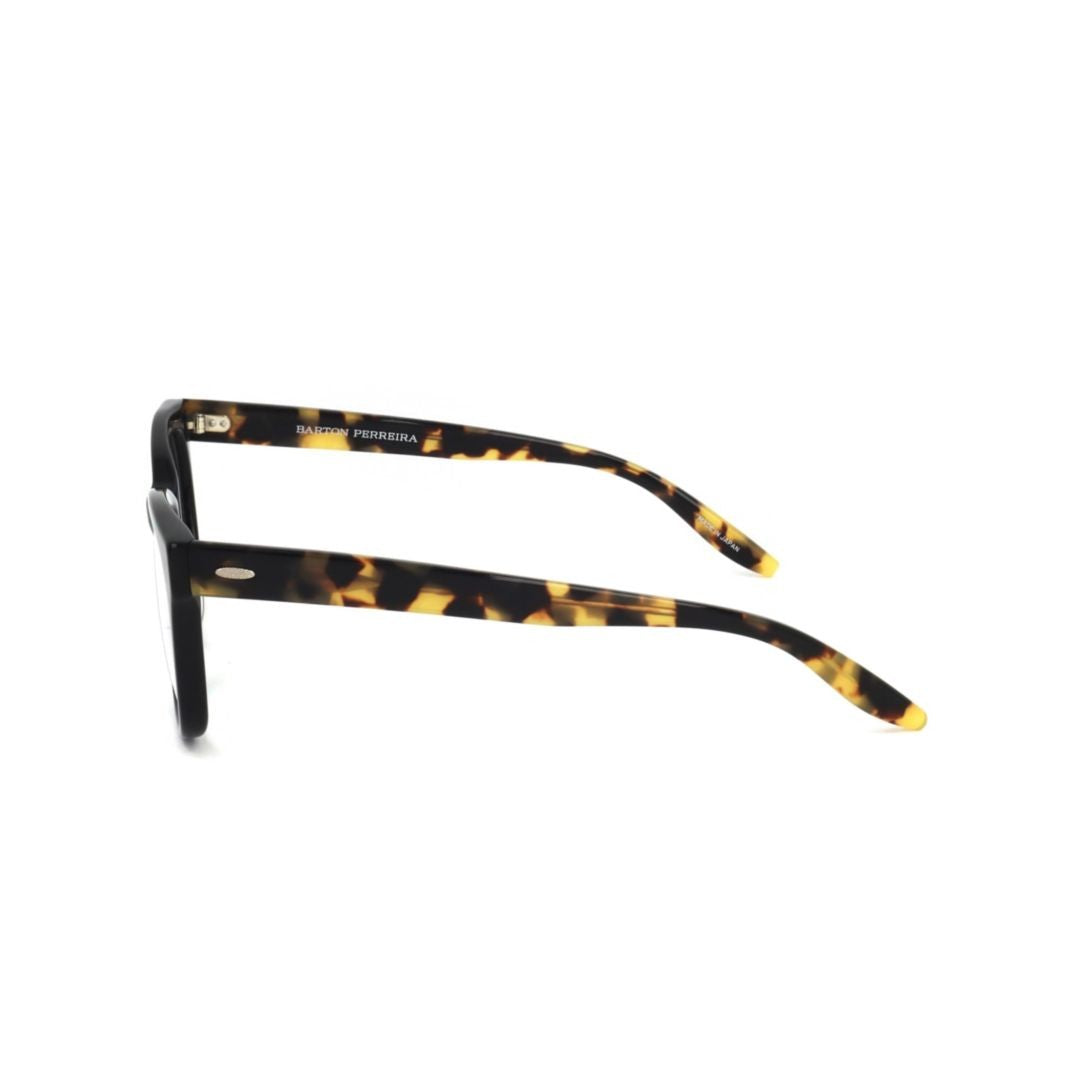 Barton Perreira Bp5088 510Gz Bold Rectangular Frame Eyeglasses With Tortoiseshell Temples