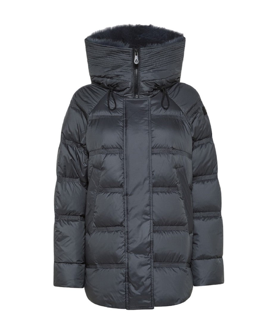 Peuterey Water-Repellent Long Jacket Detachable Fox Fur