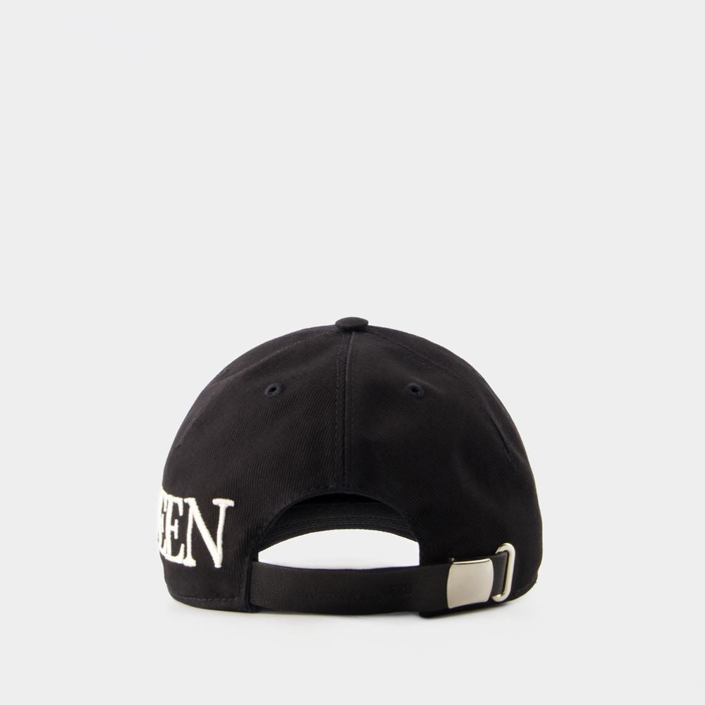 Alexander Mcqueen Oversize Cap - Cotton - Black