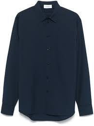 Laneus Blue Cotton Shirt