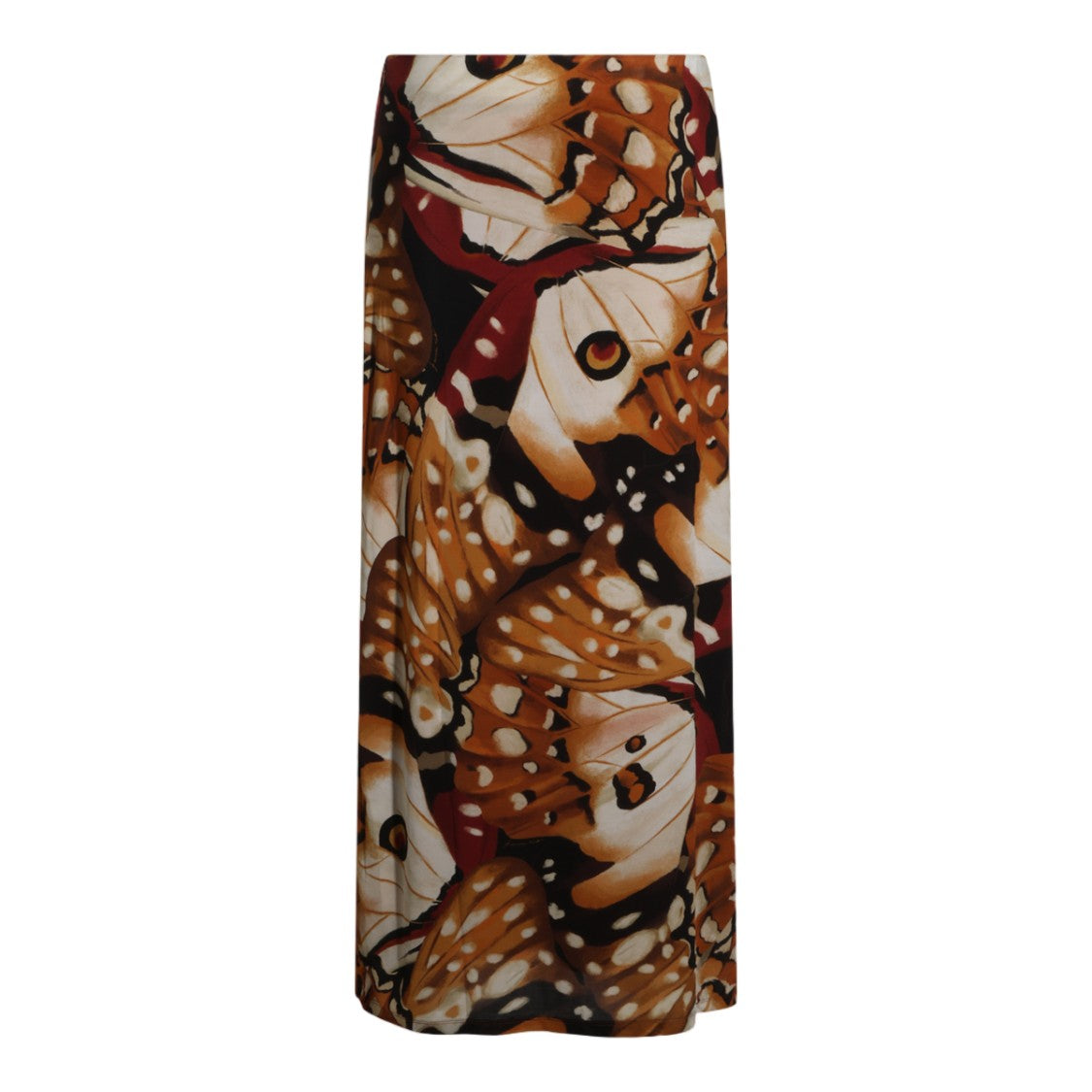 Farm Rio Vibrant Butterfly Wing Print Long Straight Skirt
