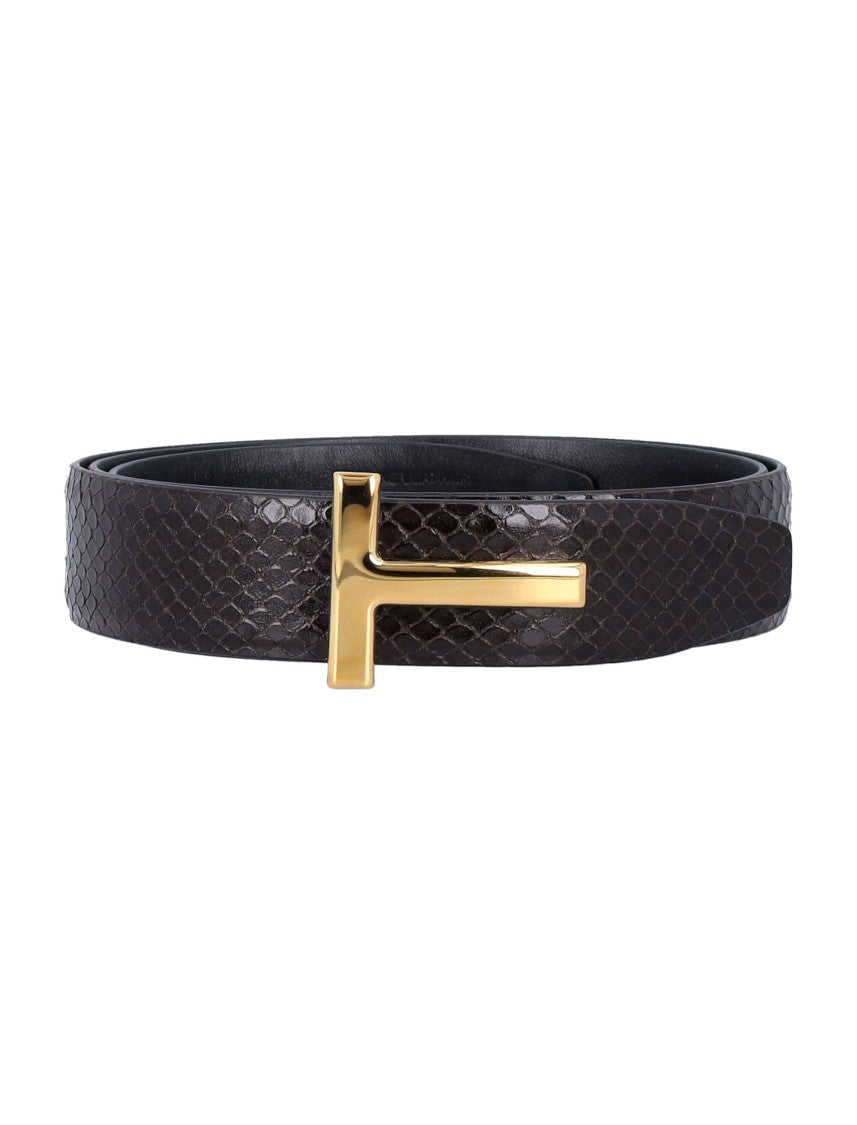 Tom Ford Printed Python Belt