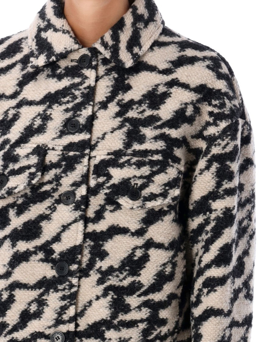 Isabel Marant Étoile Wool-Blend Jacket With Bold Printed Pattern