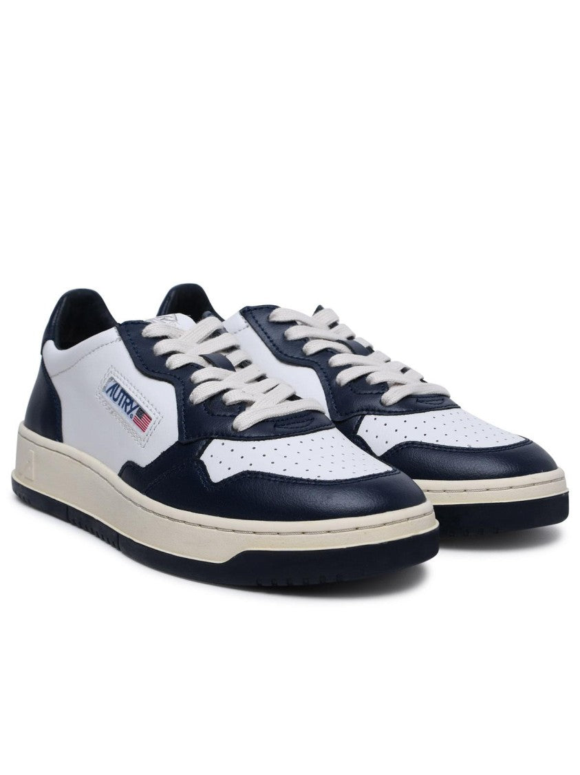 Autry Medalist' Blue Leather Sneakers