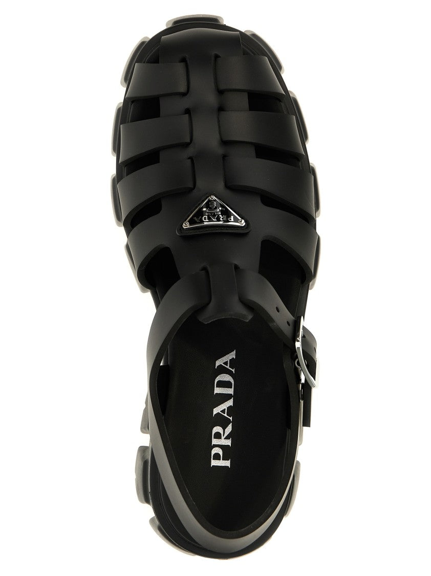 Prada Cage Monolith Sandals