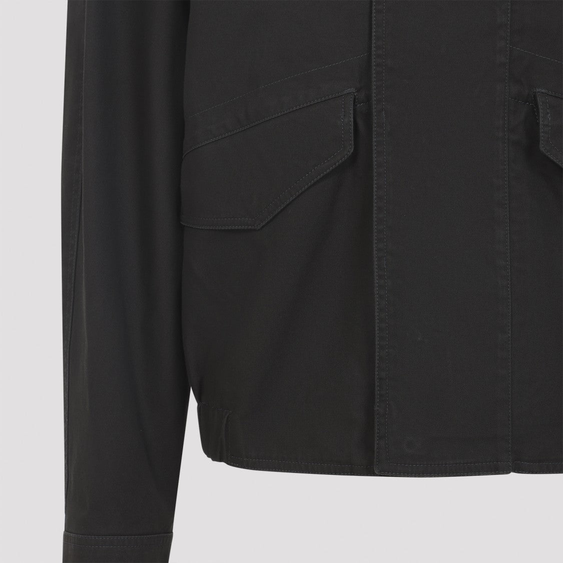 Lemaire Espresso Brown Cotton Boxy Blouson Jacket