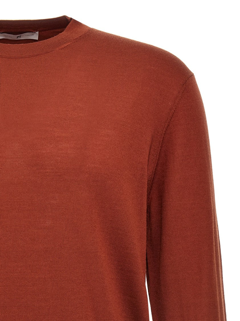 Pt Torino Crew Neck Merino Wool Sweater