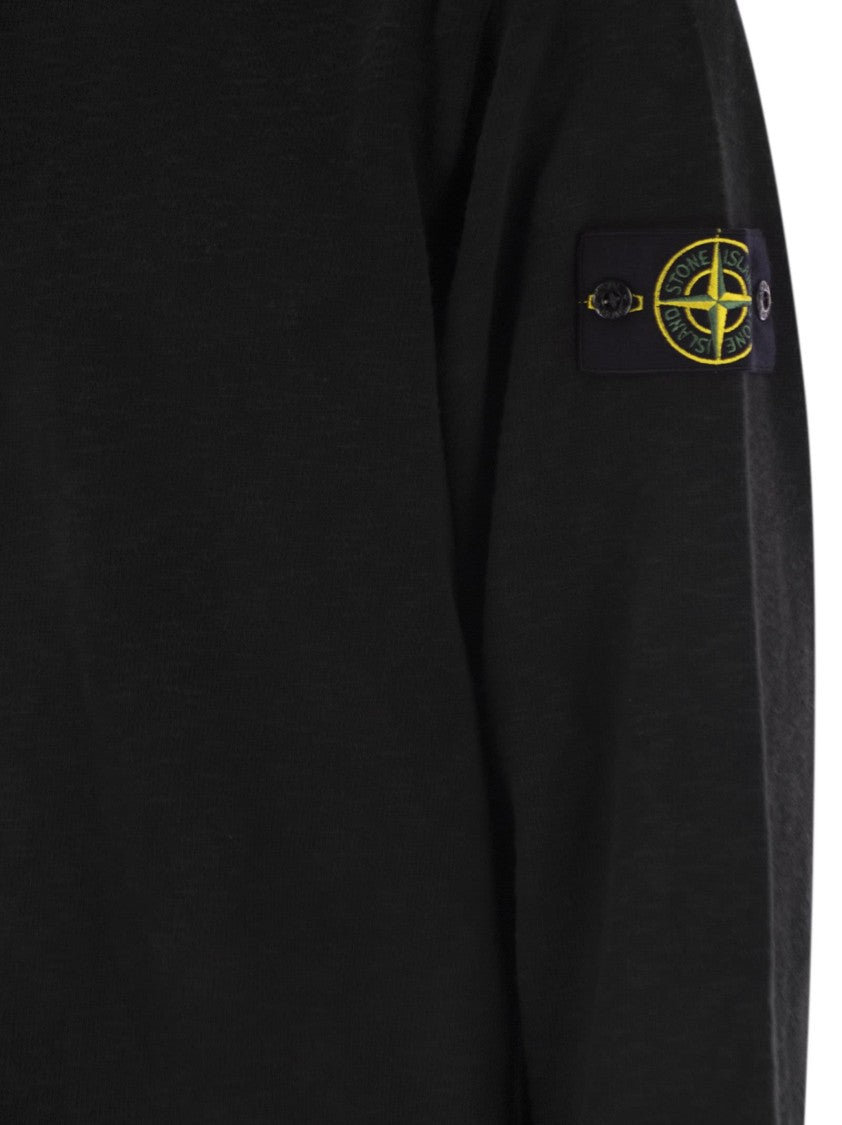 Stone Island Crewneck Sweatshirt With Badge