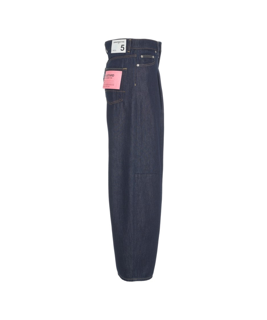 Department Five High-Waisted Wide-Leg Jeans With Elegant Pleats