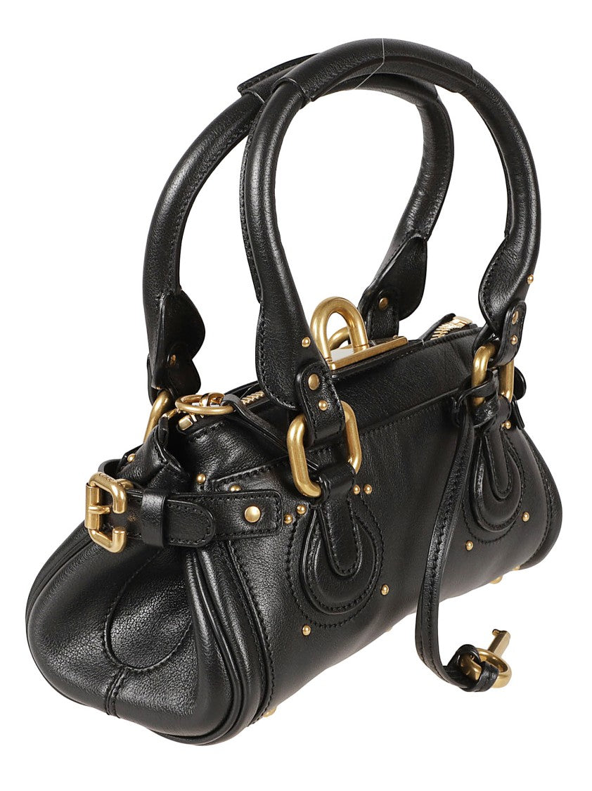 Chloé Cylindrical Handbag In Smooth Buffalo Leather With Gold-Tone Accents