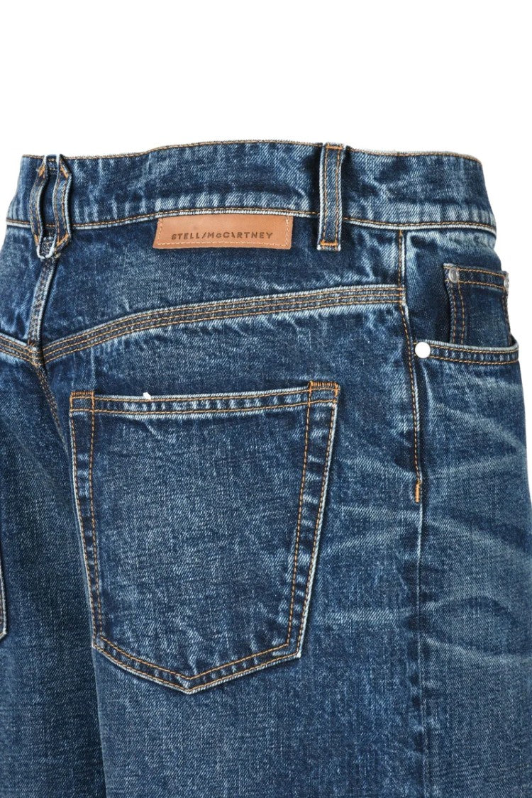Stella Mccartney Flared Patchwork Jeans With Contemporary Design