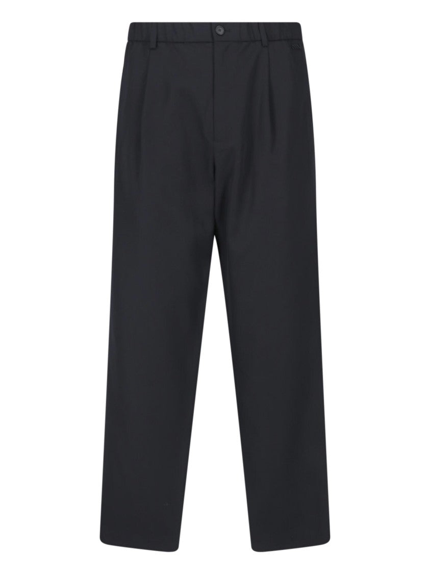 Massimo Osti Studio Black Wool Tailored Formal Pants