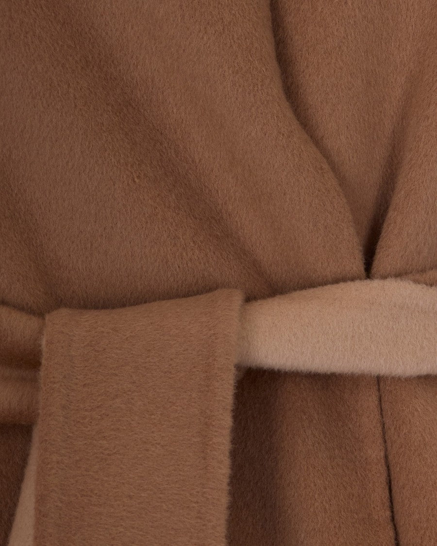 Max Mara Bicolor Camel Nodo Cotton Coat