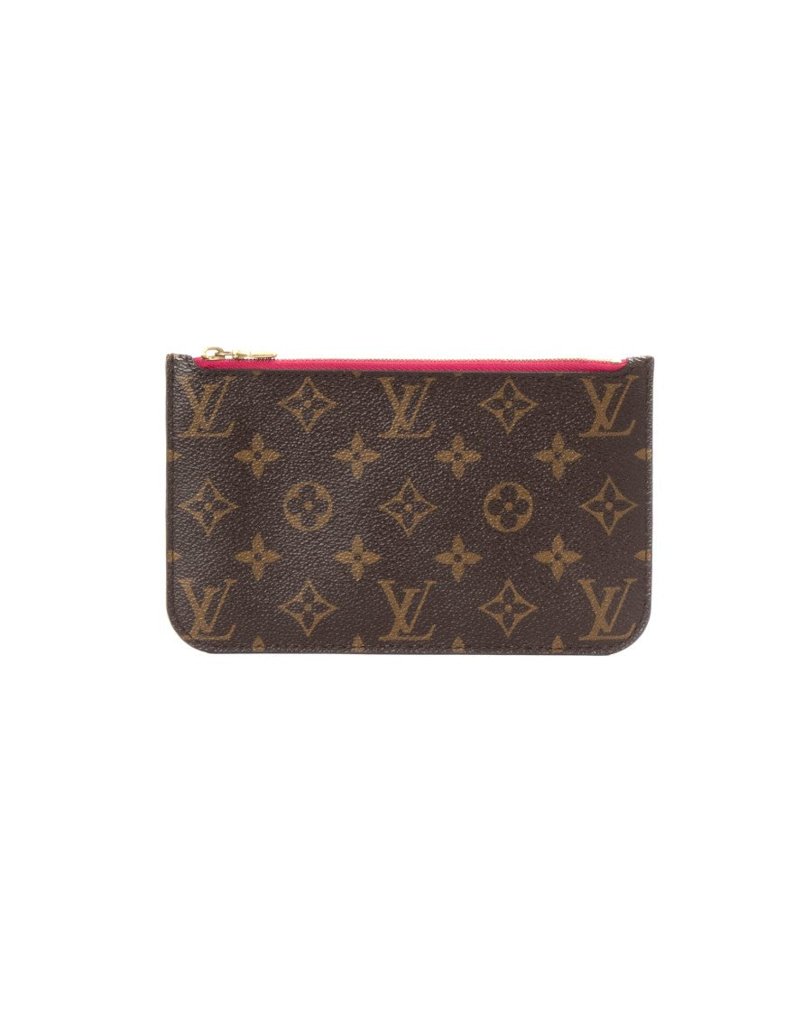 Louis Vuitton Fuchsia-Interior Monogram Canvas Pochette With Removable Handle