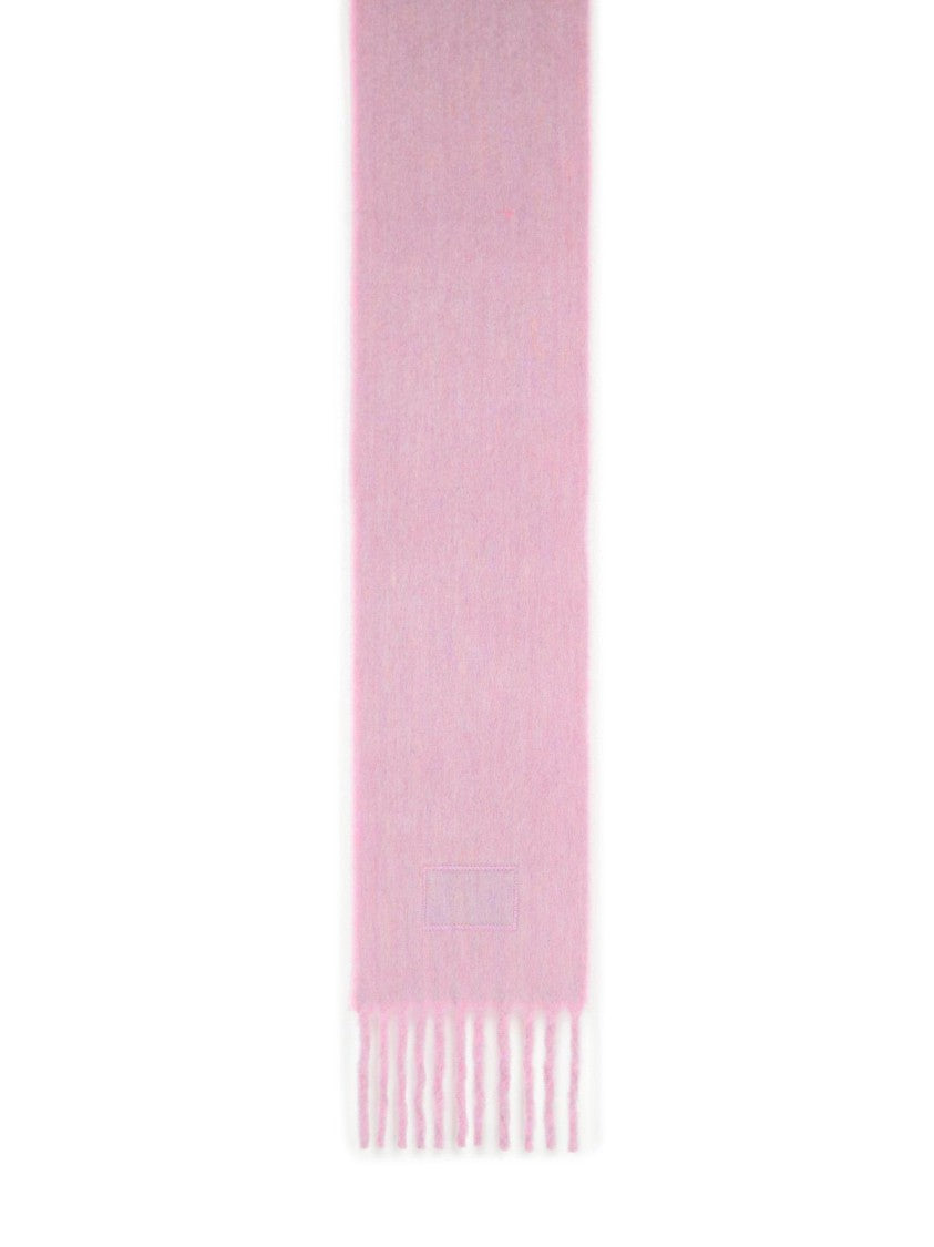 Acne Studios Pink Alpaca And Wool Blend Scarf