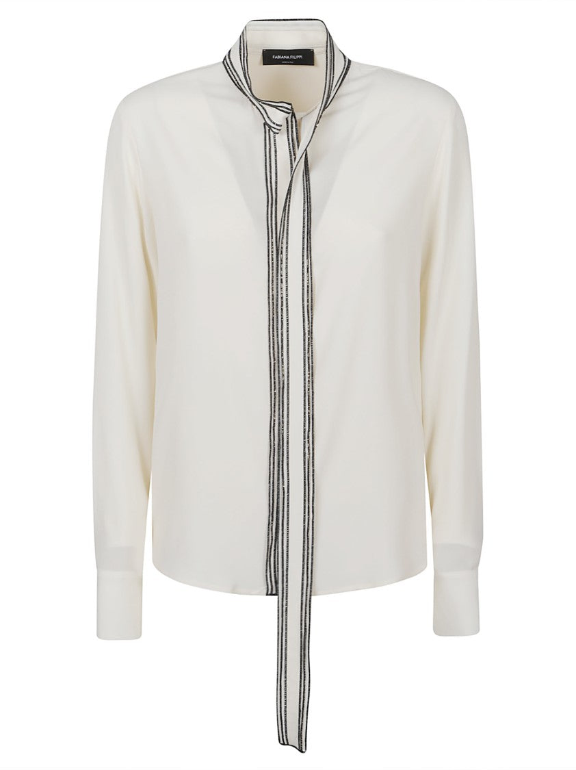 Fabiana Filippi Wash Silk Crêpe De Chine Shirt