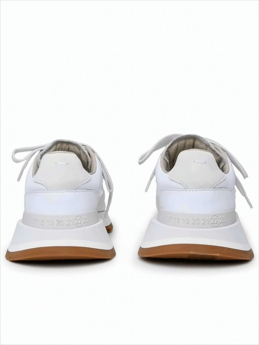 Maison Margiela Low-Top Sneakers With Nylon Upper And Contrasting Sole