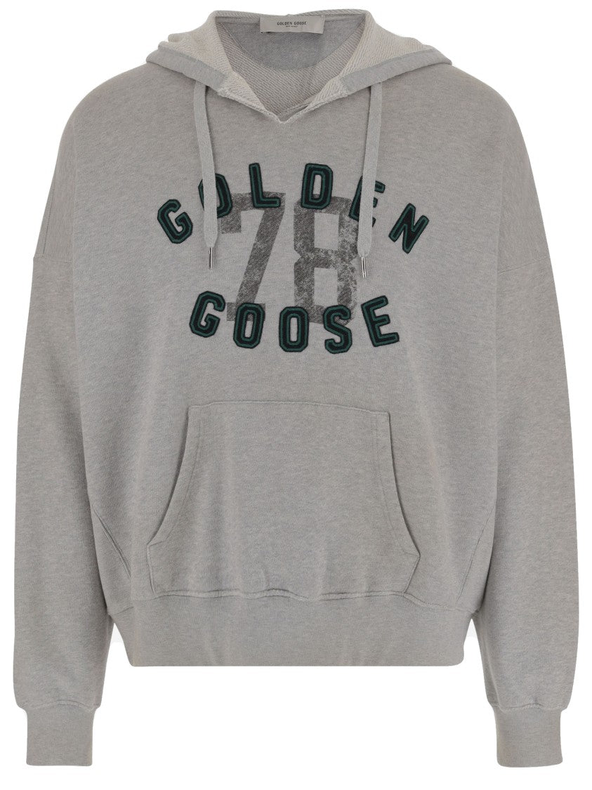 Golden Goose Cotton Hoodie With Prominent Logo
