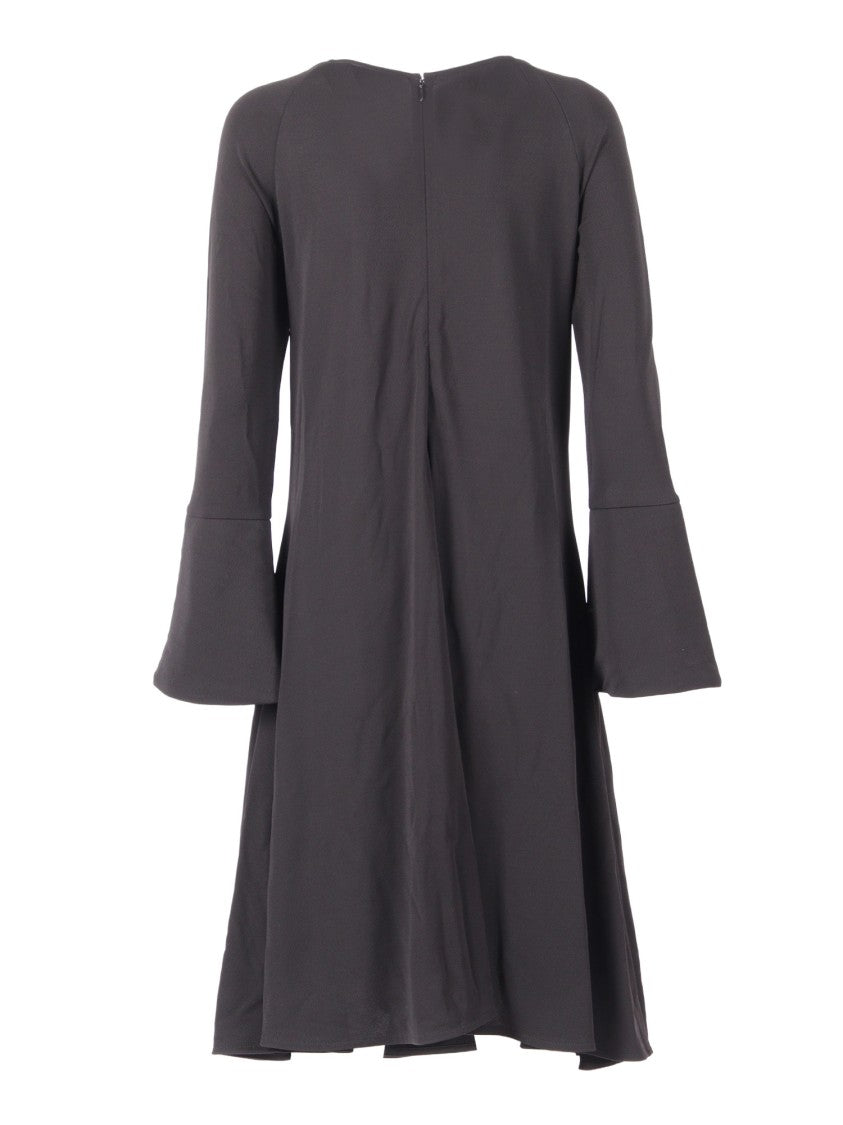 Emporio Armani Form-Fitting Black Dress With Minimalist Design