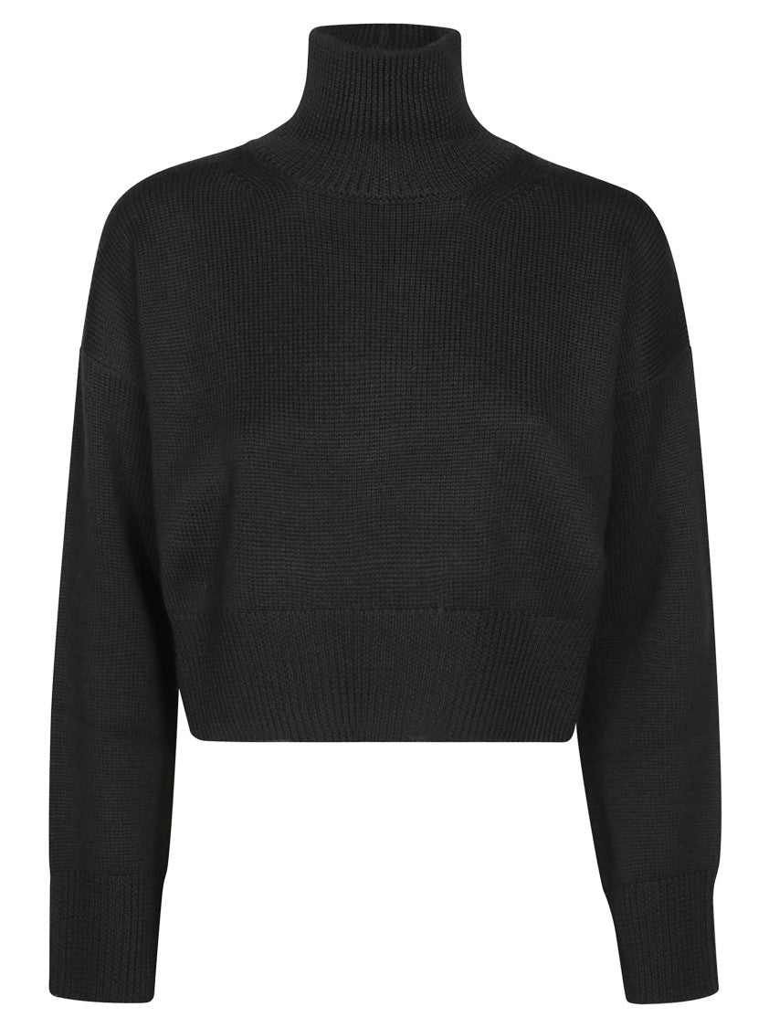 Dondup Cropped Sweater With High Neck