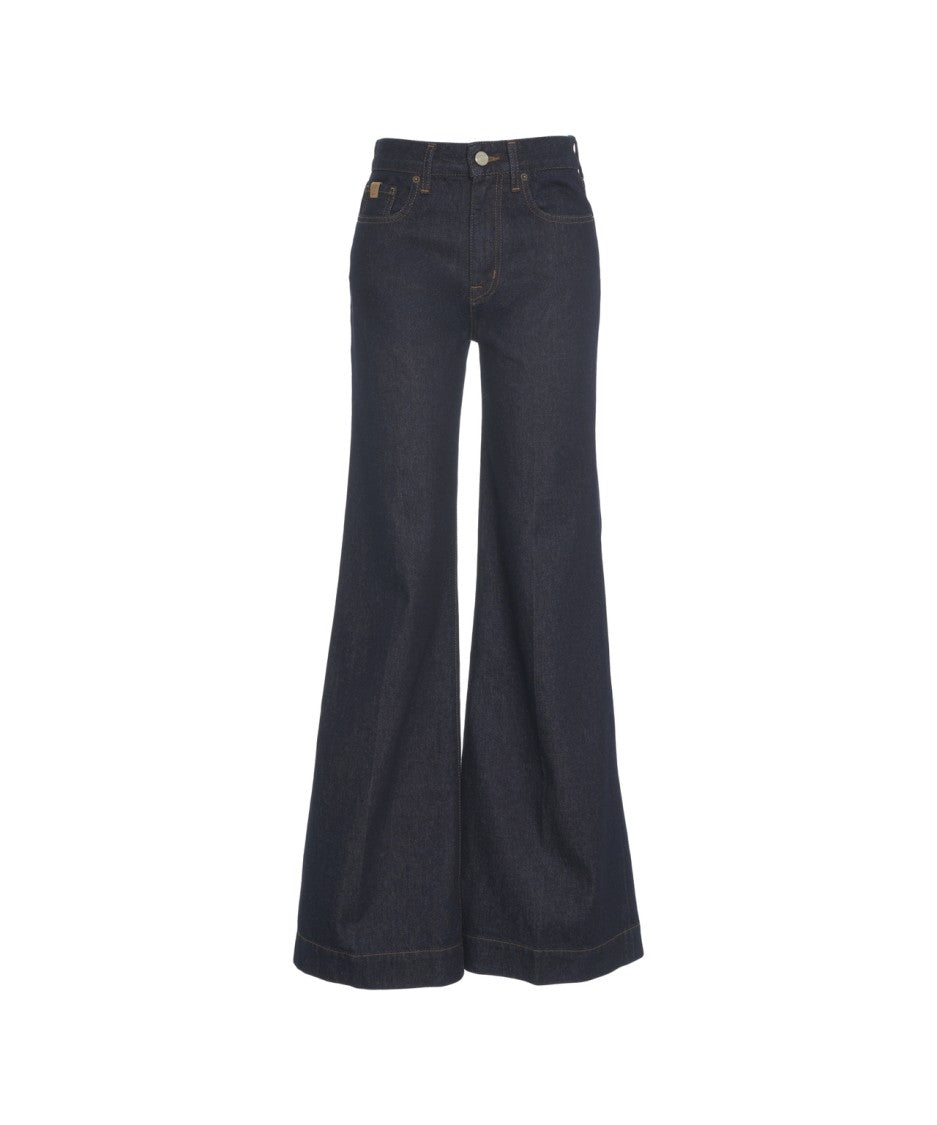 Jacob Cohen High-Waisted Wide-Leg Jeans With Five-Pocket Design