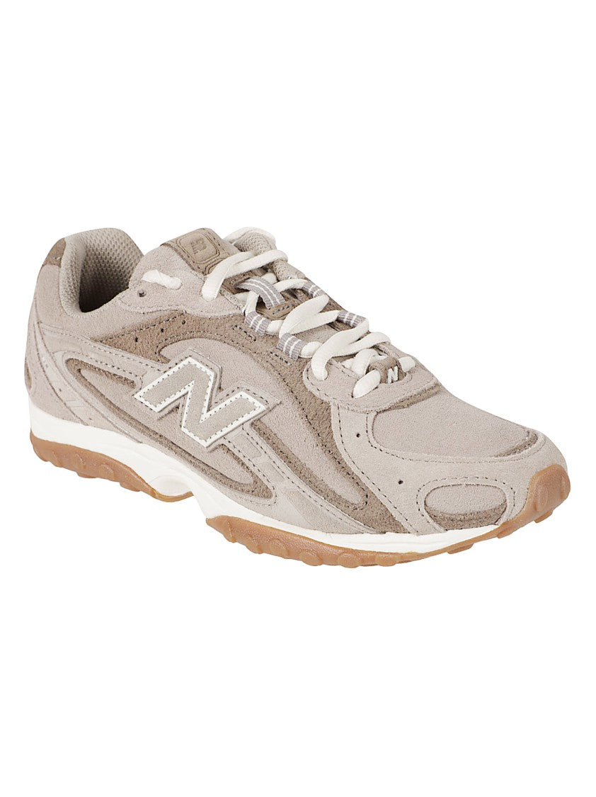 New Balance Low-Profile Sneakers With Textured Suede Panels And Signature Logo