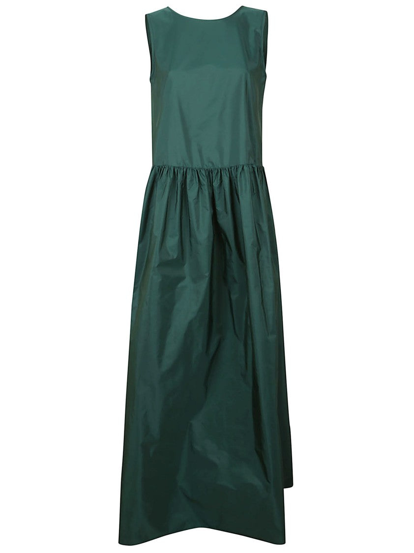 Max Mara Flowing Maxi Dress With Gathered Waist