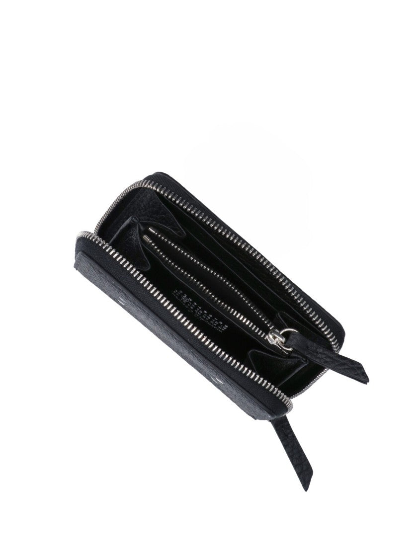 Maison Margiela Black Four Stitches Leather Wallet