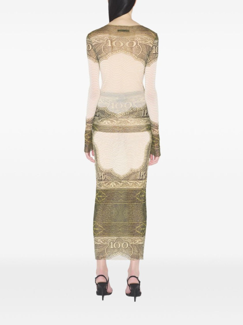 Jean Paul Gaultier Multicolour Silk And Nylon Printed Top