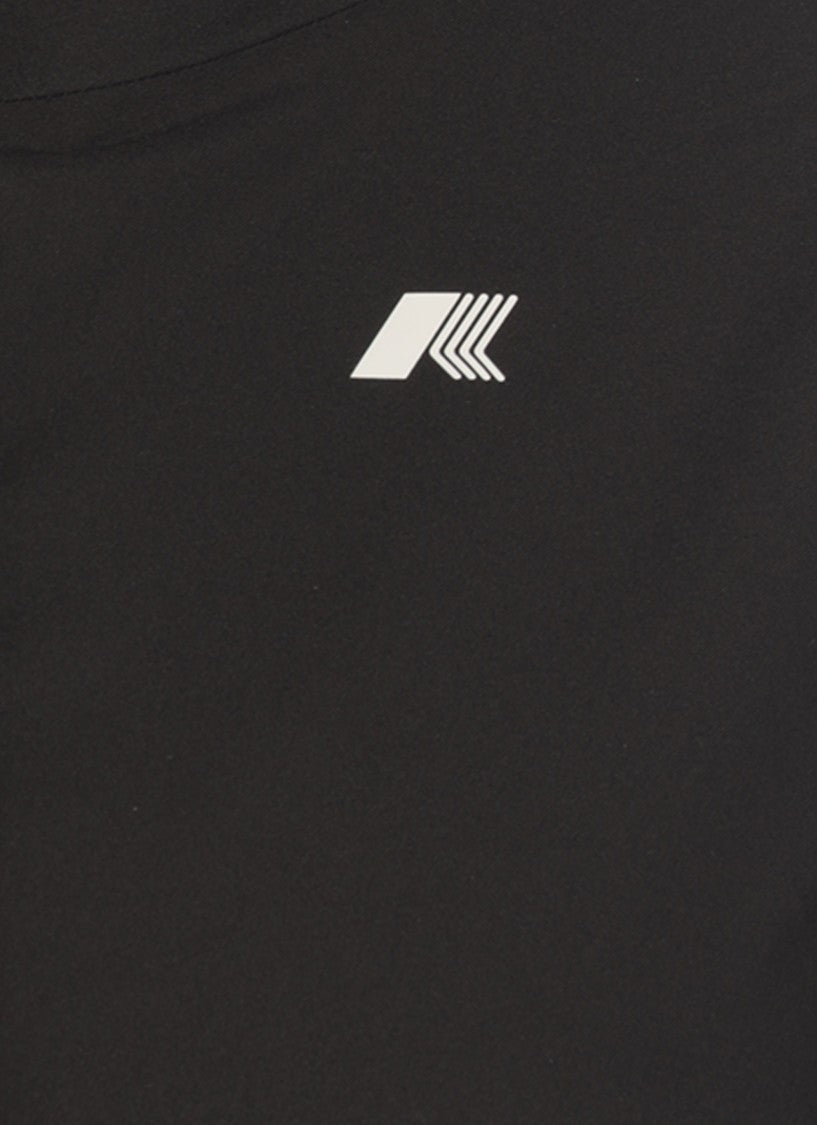 K-Way Black Marguerite Stretch Dot Jacket