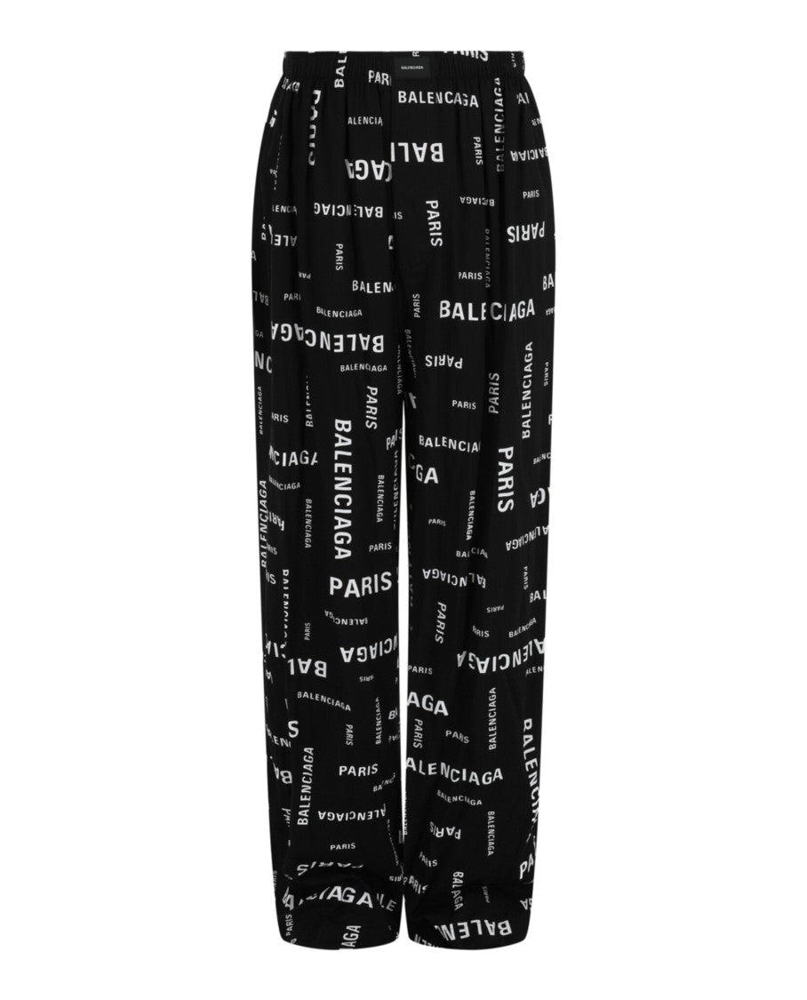 Balenciaga Allover Logo Pajama Pants