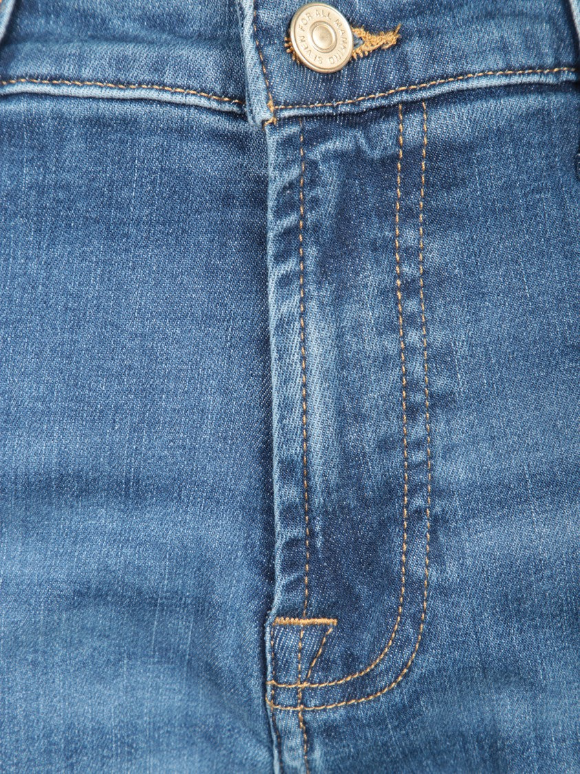 7 For All Mankind Mid-Rise Flared Jeans