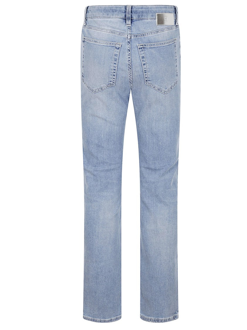 Pt Torino Alanis Classic Straight-Leg Jeans With Light Wash